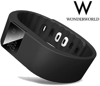 

Wonder World ® TW-64 Waterproof Bluetooth 4.0 Sports & Fitness Tracker(Black Strap Regular)