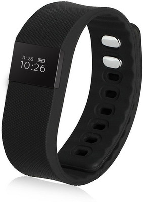 

fbandz ™ TW64 Fitness Band Smart Health Bracelet Bluetooth Wristband Fashionable Activity Tracker(Black Strap Regular)