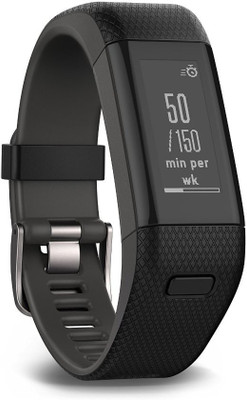 Garmin Vivosmart HR+(Black Strap, Size
