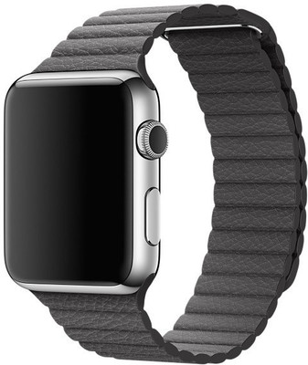 

EWOKIT iWatch 42mm Black Quilted Venezia leather Smart Band Strap(Black)