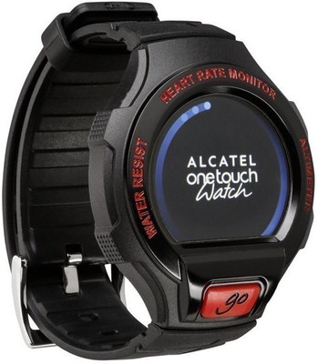 

Alcatel Go Watch Black & Dark Red Smartwatch(Black Strap Regular)