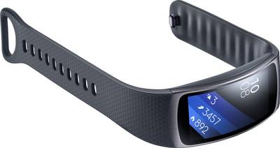 SAMSUNG Gear Fit 2 Black Smartband (Black Strap L) 