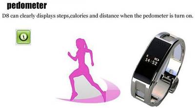 OUTSMART MD8 Fitness Tracker Bracelet with Fitness Tracker and Bluetooth Smartwatch