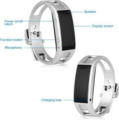 OUTSMART MD8 Fitness Tracker Bracelet with Fitness Tracker and Bluetooth Smartwatch