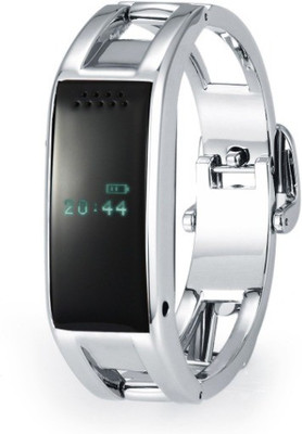 

CELESTECH MD8 Fitness Tracker Bracelet with Fitness Tracker and Bluetooth White Smartwatch(Silver Strap Regular)