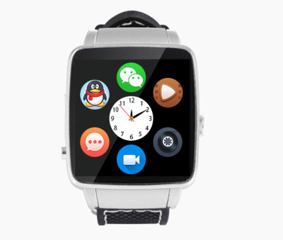 

Bingo X-6 Silver Bluetooth Phone Smartwatch(Black Strap Regular)