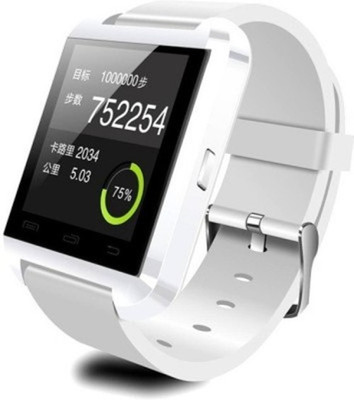 

MM U8 for Android Phone Bluetooth White Smartwatch(White Strap Regular)