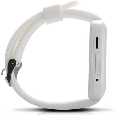 MM U8 for Android Phone Bluetooth White Smartwatch (White Strap) 