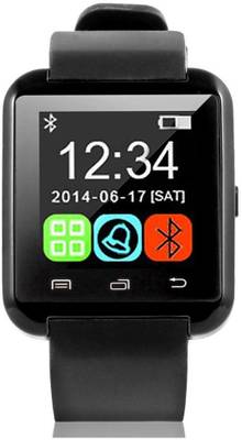 ZOON U8 Black Smartwatch (Black Strap) 