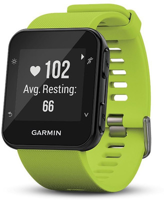 

Garmin Forerunner Fitness Notifier Smartwatch(Green Strap Regular)