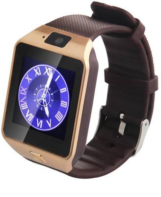 fbandz ™ Bluetooth Fitness Tracker Brown Smartwatch (Brown Strap Free Size) 