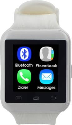 Bingo U8S White Smart Bluetooth Notification Watch With HD Sound White Smartwatch