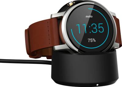 Motorola Moto 360 2nd Gen (46 mm) for Men Cognac Smartwatch