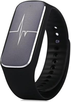 

Bs Spy Le Watch android/ios bluetooth connectivity with hear rate monitor, fitness band bracelet, pedometer Black Smartwatch(Black Strap Large)