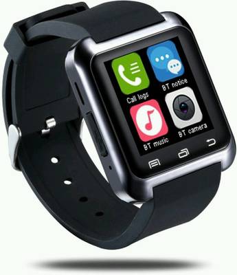 ZOON U8 Black Smartwatch (Black Strap) 