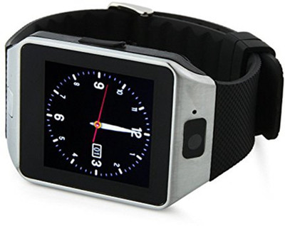 

Influx ® DZ09 Bluetooth 3.0 Mobile With Camera Touch Screen Silver Smartwatch(Black Strap Regular)