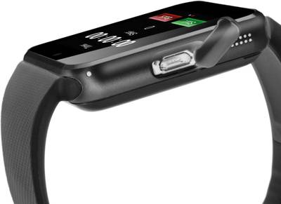 IGS IGS - GT08 (silver) Siilver Smartwatch (Black Strap) 