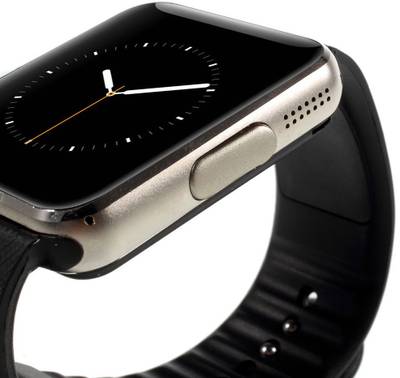 IGS IGS - GT08 (silver) Siilver Smartwatch (Black Strap) 