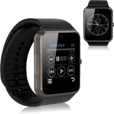 CrystaTech AECR GT08 SIM CAMERA Silver Black Smartwatch