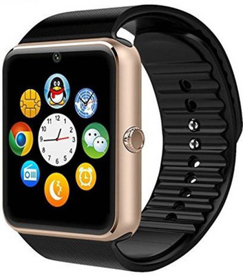 

ZODO GT08 SMARTWATCH Silver Smartwatch(Black Strap Regular)