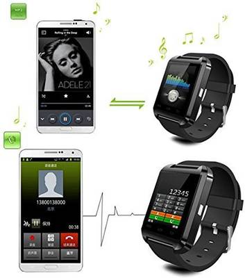 Maya Apple Bluetooth iOS Black Smartwatch (Black Strap) 