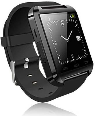 ZOON U8 Black Smartwatch (Black Strap) 