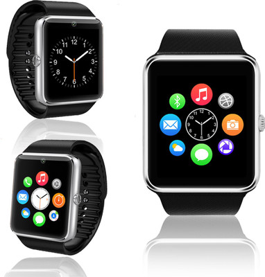 

Jiyanshi Bluetooth Camera Dialing SMS Mobile Phone Smartwatch(Black Strap Regular)