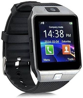 MM with SIM card & memory card slot, Bluetooth and Fitness Tracker Smartwatch (Black Strap) 