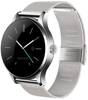 

Trend Max Gear K88H Heart-rate Monitor Smartwatch(Silver Strap Regular)