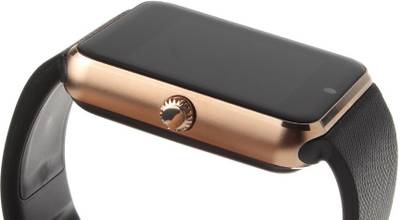 Maya Gold SmartWatch Smartwatch (Black Strap) 