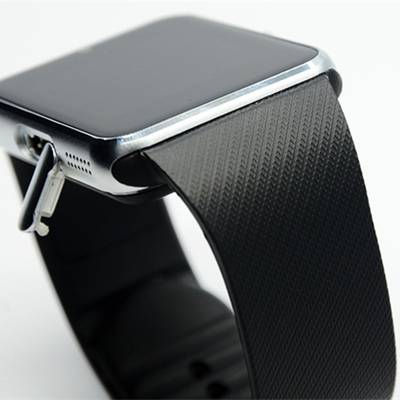 VCS GT08-S Silver Smartwatch (Black Strap M) 