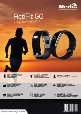 Merlin Actifit Go Black Smartwatch