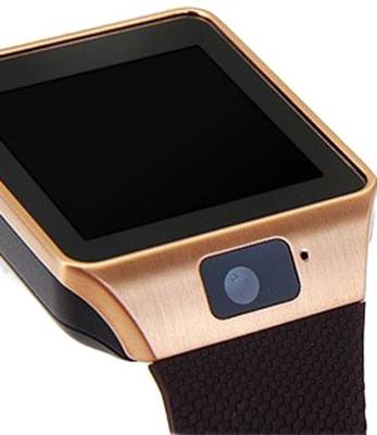 Frenzy With Sim, Memorycard slot, Bluetooth and Fitness tracker Copper Smartwatch (Brown Strap) 