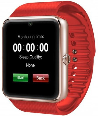 

Maya GT08 Smartwatch(Red Strap Regular)