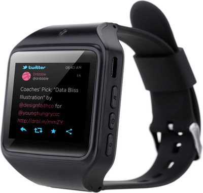 

Kenxinda Gsm Sim With Bluetooth Black Smartwatch(Black Strap Regular)