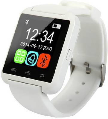 MDI Bluetooth Smart Watch for iPhone, All Android Smartwatch (White Strap) 