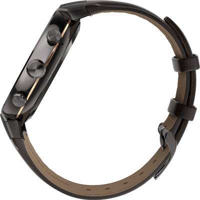 Asus Zenwatch 3 Gunmetal with Dark Brown Leather Strap For Women and Men