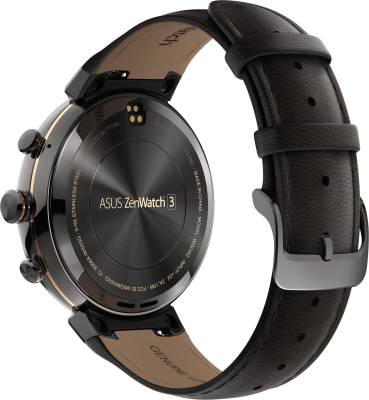 Asus Zenwatch 3 Gunmetal with Dark Brown Leather Strap For Women and Men
