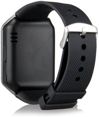 Influx ® DZ09 SIM Card Mobile Phone Memory Card Support Black Smartwatch (Black Strap Free) 