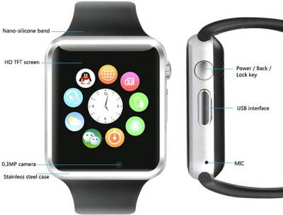 Celestech with Fitness Tracker,Bluetooth, Sim Card and Memory Card Slot Smartwatch