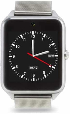 

Voltegic ™ Bluetooth V8 Android with 0.3M Camera MTK6261D Micro Sim TF card MP3 Silver Smartwatch(Silver Strap Regular)