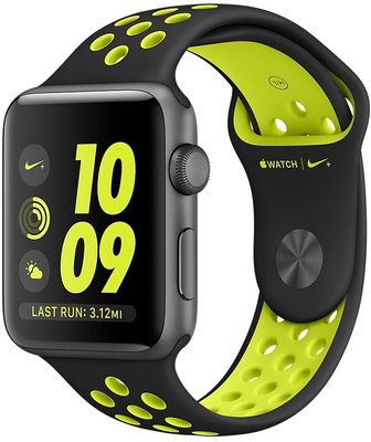 

Apple Watch Nike+ - 38 mm Space Gray Aluminium Case with Black / Volt Nike Sport Band(Black Strap Medium)