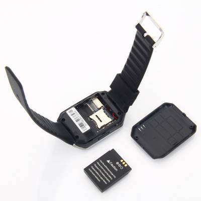 VibeX ™ DZ-09 In-Built 3G Mobile and Camera Black, Gold, Silver Smartwatch (Silver Strap Free Size) 