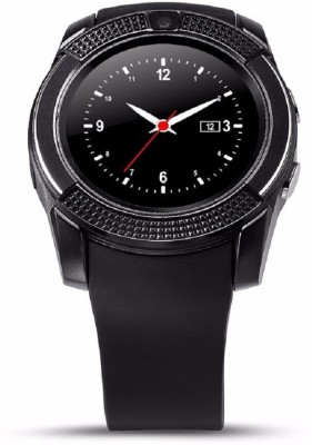 

Wonder World ™ Bluetooth V8 Android with 0.3M Camera MTK6261D Micro Sim TF card MP3 Black Smartwatch(Black Strap Regular)