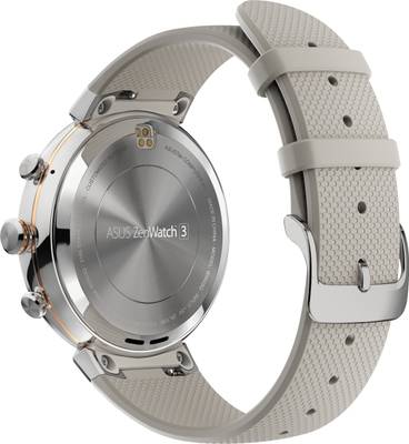 Asus Zenwatch 3 Silver with Beige Rubber Strap For Women and Men