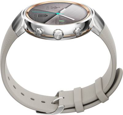 Asus Zenwatch 3 Silver with Beige Rubber Strap For Women and Men