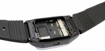 Kenxinda W1 With Bluetooth Device Smartwatch (Black Strap) 