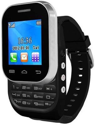 Kenxinda W1 With Bluetooth Device Smartwatch (Black Strap) 