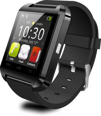 MDI u8 BLACK Smartwatch (Black Strap) 