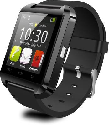 MDI u8 BLACK Smartwatch (Black Strap) 